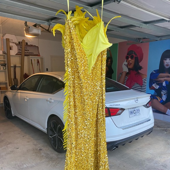 Fashion Nova Luxe Velvet Sequin Maxi Dress - Picture 6 of 15